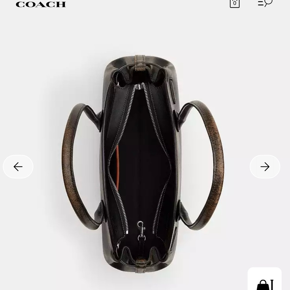 🤎🖤Coach Empire Carryall Bag 34 In Loved Leather🤎🖤NWT - Picture 9 of 17